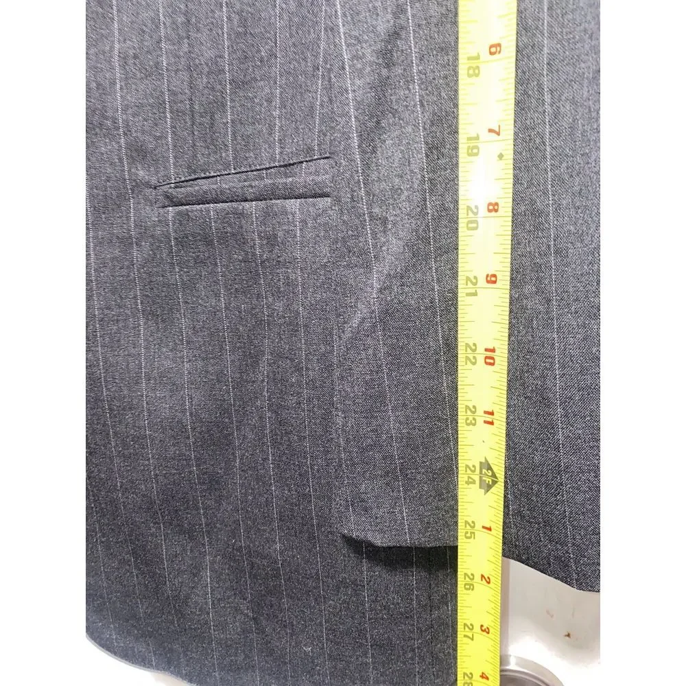 BROOKS BROTHERS Striped 100% SPORT COAT sz 39L‎ blazer suit jacket Black